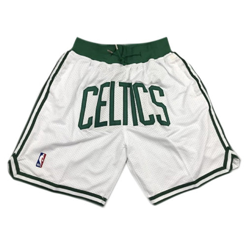 מכנס NBA (ג'סט דון) בוסטון סלטיקס לבן