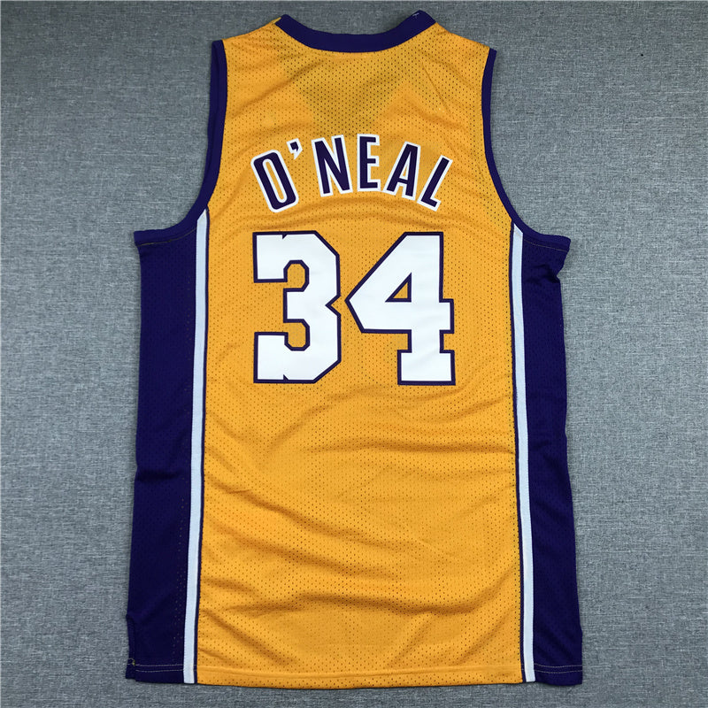 גופיית רטרו NBA צהובה לייקרס שאקיל אוניל