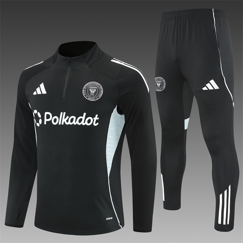סט חליפת אימונים אינטר מיאמי שחור 25/26